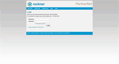 Desktop Screenshot of partner.reckner.com