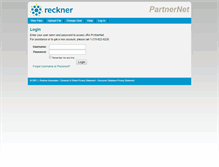 Tablet Screenshot of partner.reckner.com